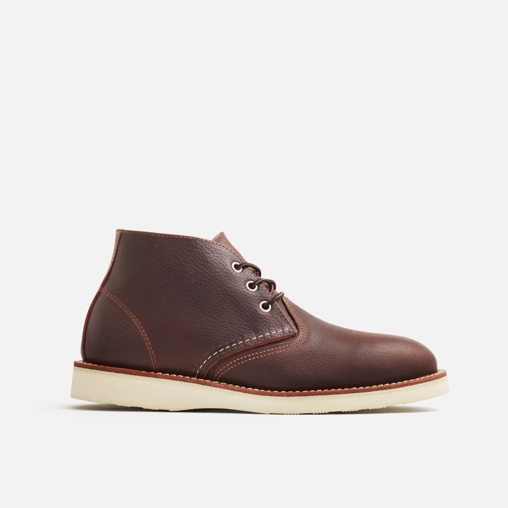Red Wing Men's Work Chukka Boot in Briar Oil Slick Leather Style Heritage #3141
